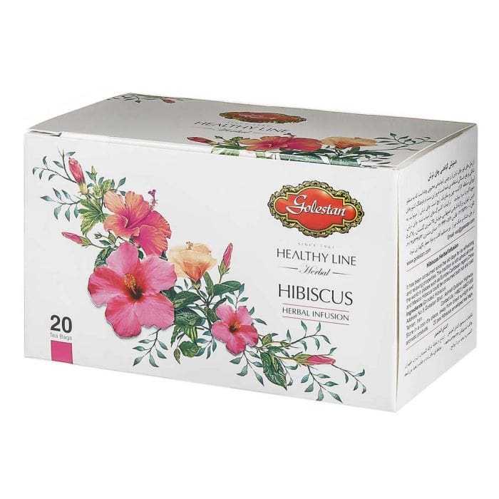 دمنوش گیاهی کیسهای چای ترش گلستان 20 عددی دمنوش گیاهی کیسهای چای ترش گلستان 20 عددی