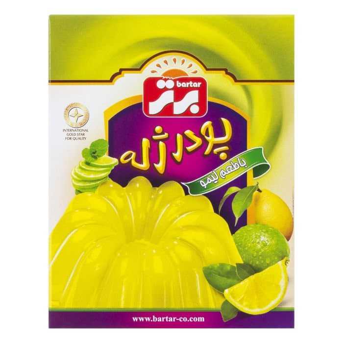 پودر ژله با طعم لیمو برتر 100 گرمی پودر ژله با طعم لیمو برتر 100 گرمی