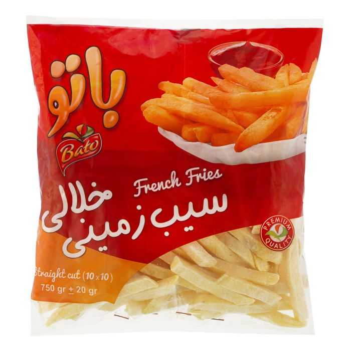 سیب زمینی سرخ شده نیمه آماده منجمد خلالی باتو 750 گرمی سیب زمینی سرخ شده نیمه آماده منجمد خلالی باتو 750 گرمی