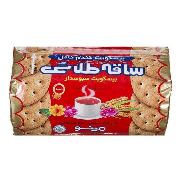 بیسکویت سبوسدار ساقه طلایی مینو 200 گرمی بیسکویت سبوسدار ساقه طلایی مینو 200 گرمی