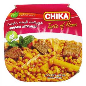 کنسرو خورشت قیمه با گوشت چیکا 180 گرمی