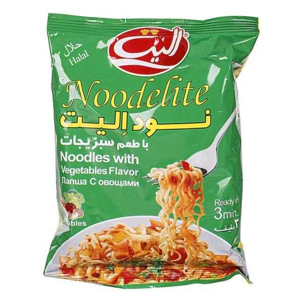 نودل با طعم سبزیجات الیت 75 گرمی نودل با طعم سبزیجات الیت 75 گرمی